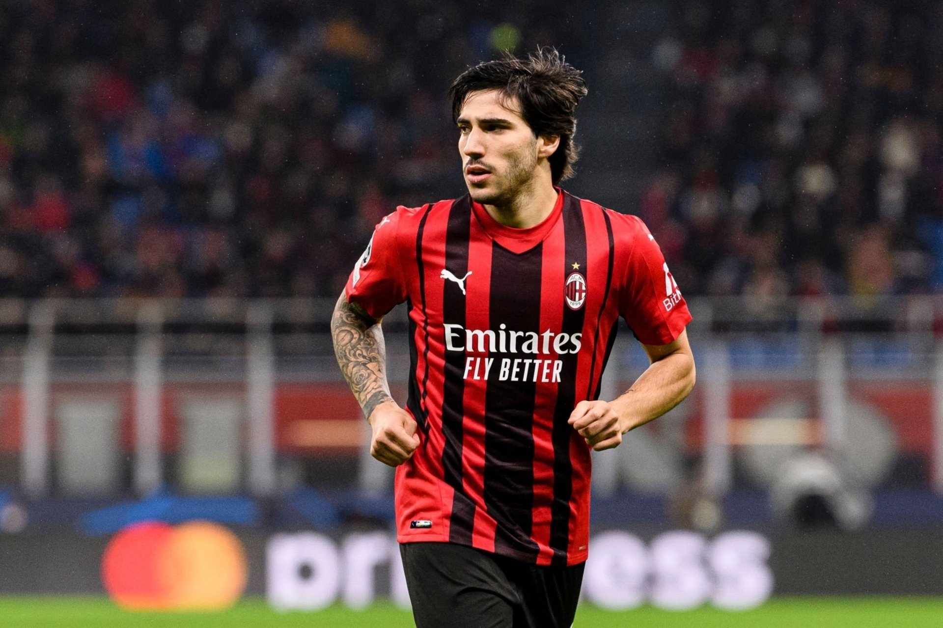 Download A.C. Milan Sandro Tonali Sports HD Wallpaper