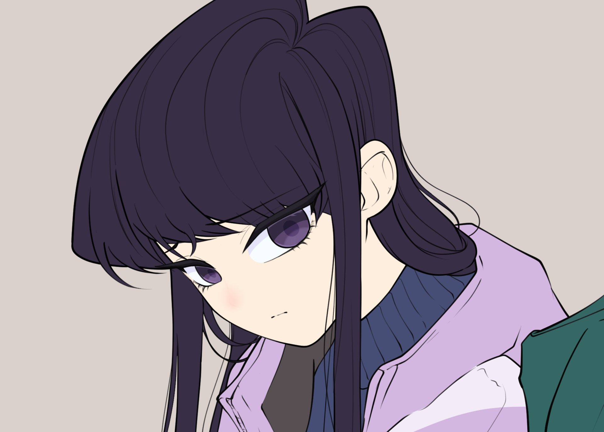 Download Komi Shouko Anime Komi Can't Communicate 4k Ultra HD Wallpaper by ハンボ