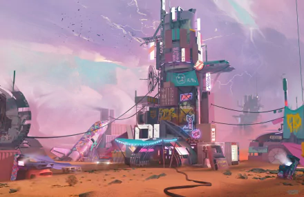 Sci Fi building HD Desktop Wallpaper | Background Image