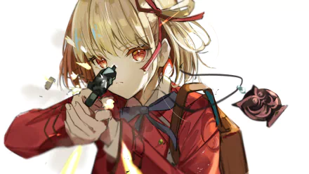 Chisato Nishikigi Anime Lycoris Recoil HD Desktop Wallpaper | Background Image