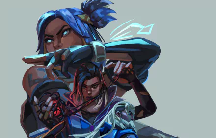 Sova (Valorant) Fade (Valorant) Neon (Valorant) video game Valorant HD Desktop Wallpaper | Background Image