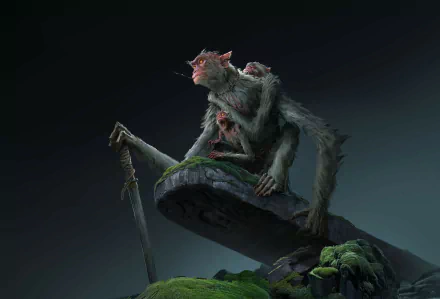  Monkey Warrior by 黑 男