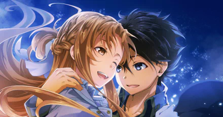 Kirito (Sword Art Online) Asuna Yuuki Anime Sword Art Online Kirito And Asuna HD Desktop Wallpaper | Background Image