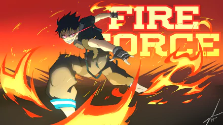 Shinra Kusakabe Anime Fire Force HD Desktop Wallpaper | Background Image