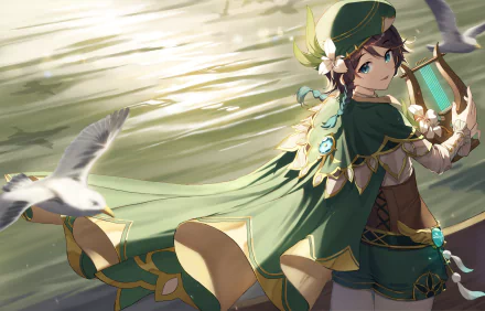Venti (Genshin Impact) video game Genshin Impact HD Desktop Wallpaper | Background Image