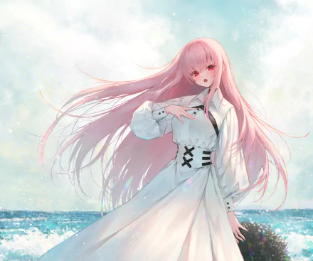 hololive Mori Calliope Anime Virtual Youtuber HD Desktop Wallpaper | Background Image