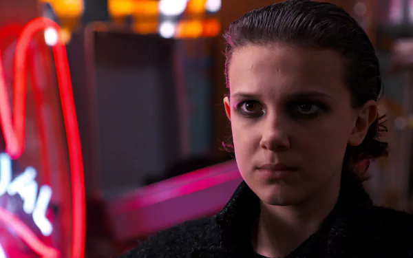 Millie Bobby Brown Eleven (Stranger Things) TV Show Stranger Things HD Desktop Wallpaper | Background Image