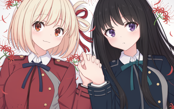 Anime Lycoris Recoil Takina Inoue Chisato Nishikigi HD Wallpaper | Background Image