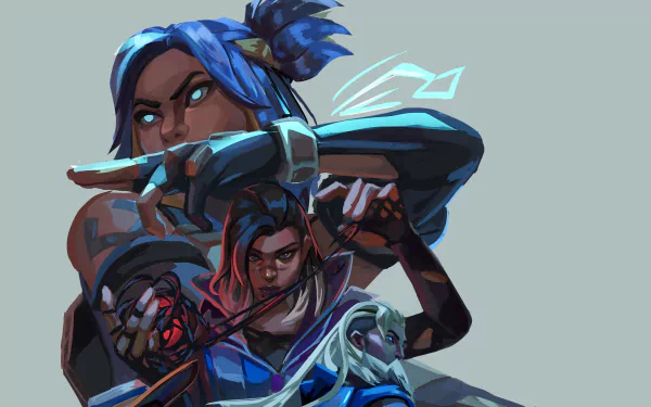 Sova (Valorant) Fade (Valorant) Neon (Valorant) video game Valorant HD Desktop Wallpaper | Background Image