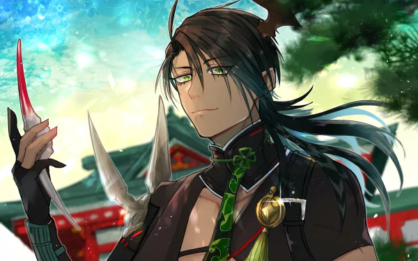 Holostars Aragami Ouga Anime Virtual Youtuber HD Desktop Wallpaper | Background Image