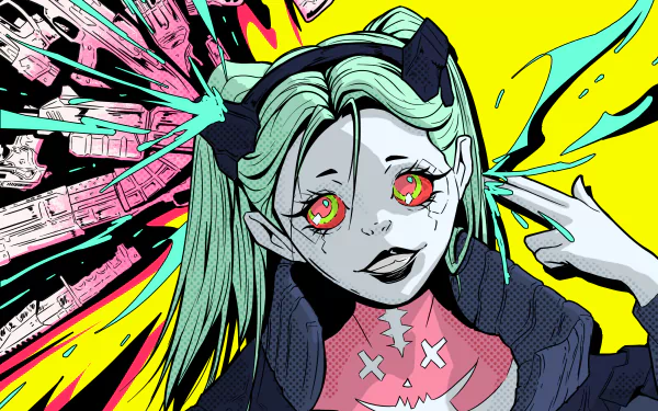 Rebecca (Cyberpunk: Edgerunners) Anime Cyberpunk: Edgerunners HD Desktop Wallpaper | Background Image