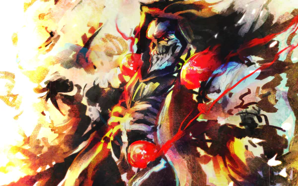 Ainz Ooal Gown Anime Overlord HD Desktop Wallpaper | Background Image