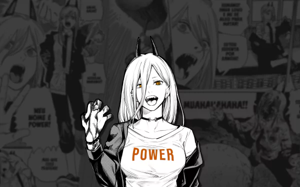 Power (Chainsaw Man) Anime HD Desktop Wallpaper | Background Image