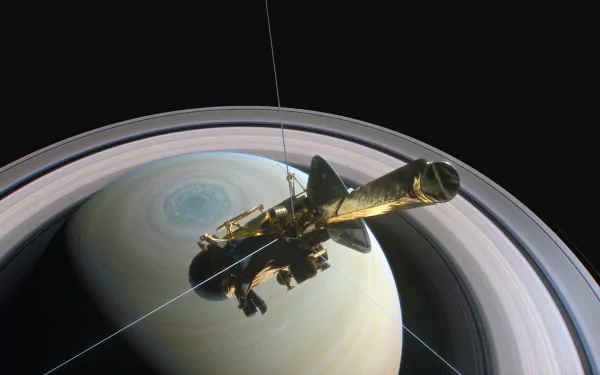  Cassini–Huygens above Saturn