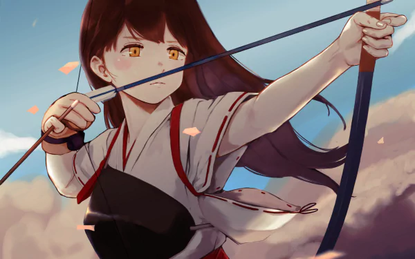 Akagi (Kancolle) Anime Kantai Collection HD Desktop Wallpaper | Background Image