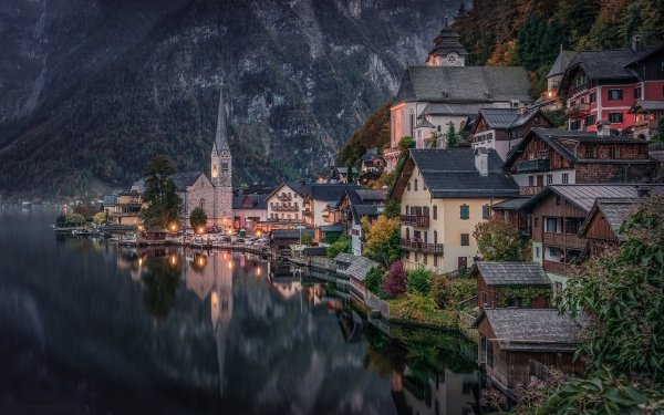 Man Made Hallstatt Towns Austria HD Wallpaper | Background Image