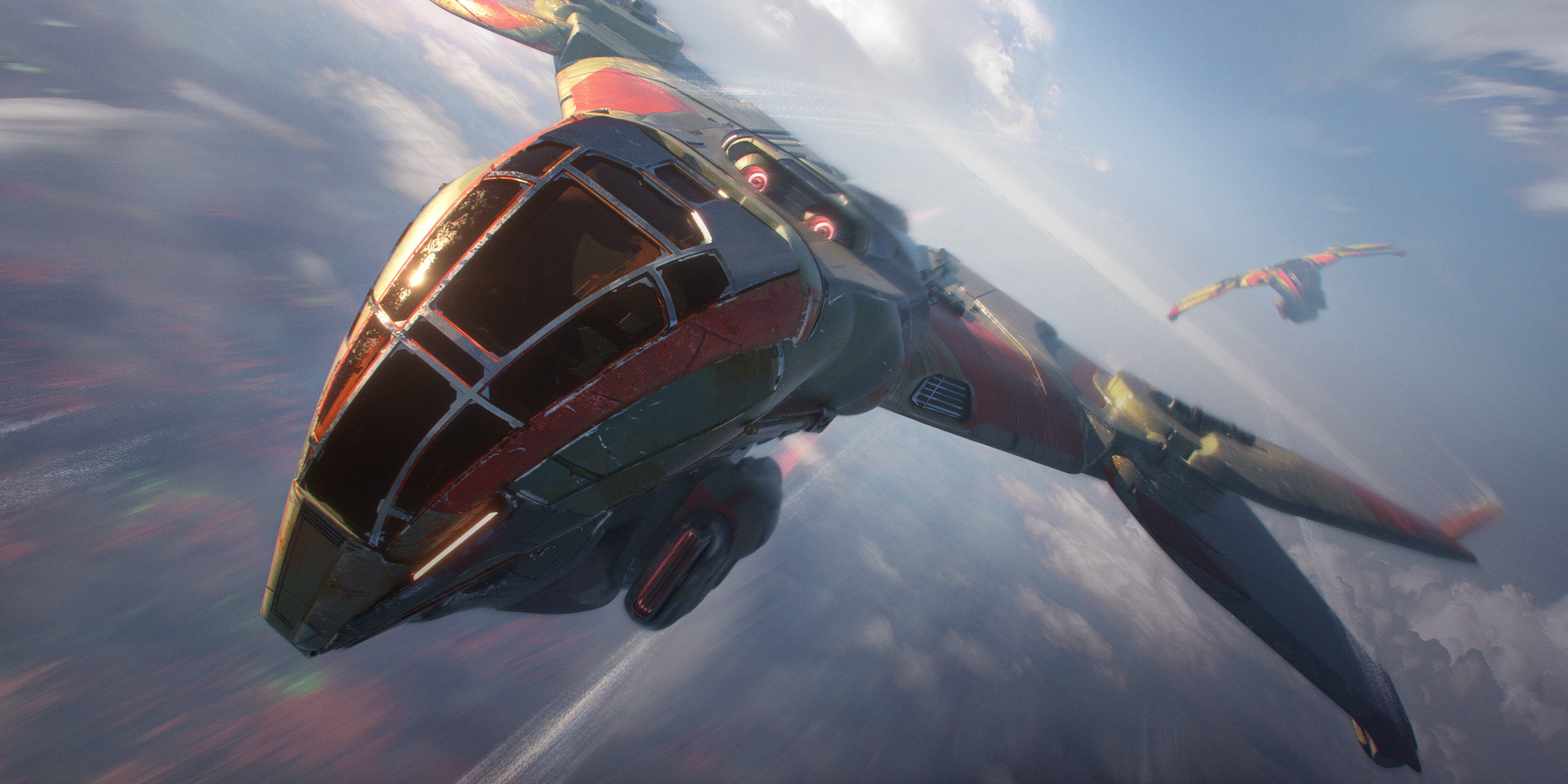 Download Sci Fi Spaceship HD Wallpaper by Tai Le