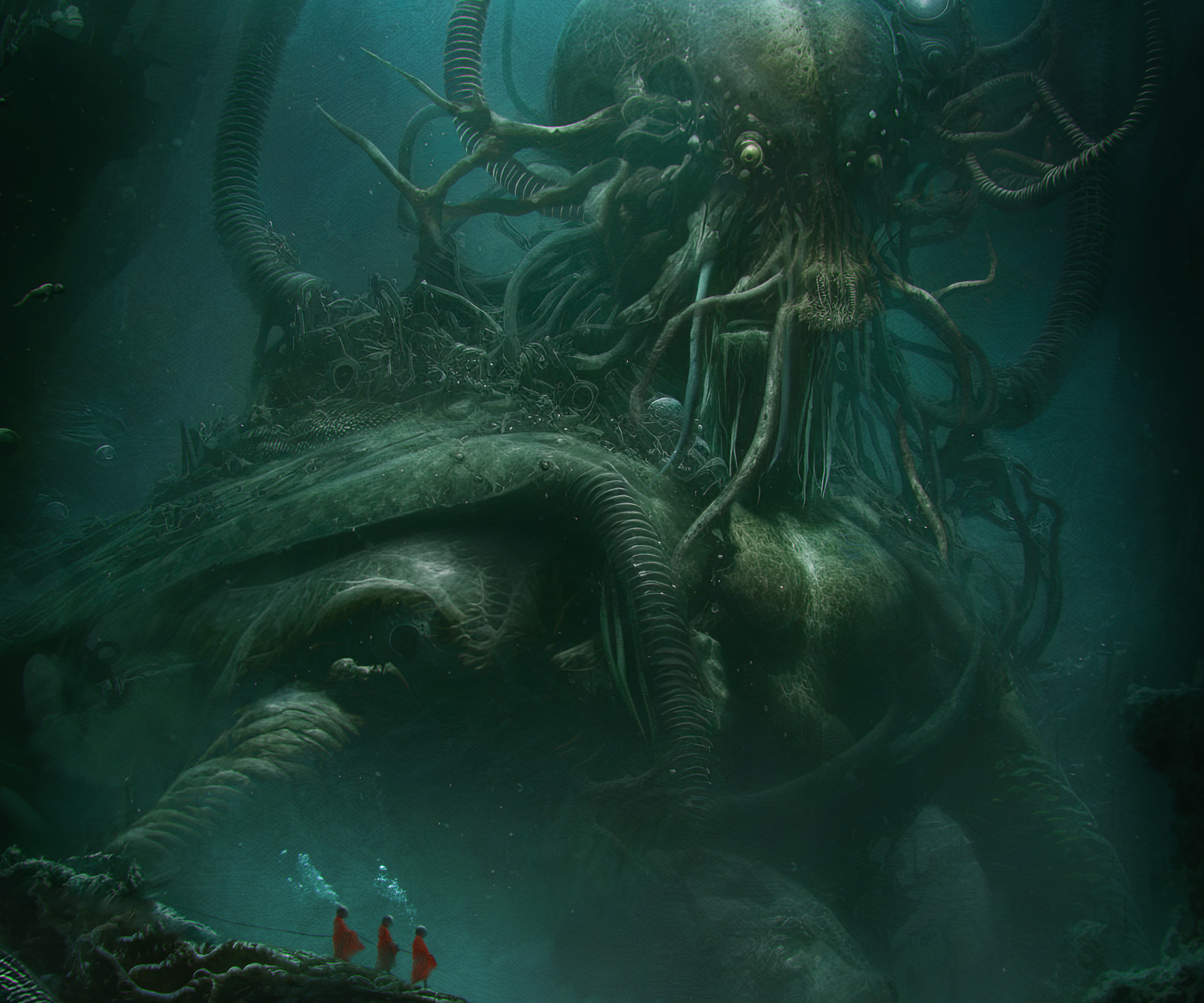 What lurks in the Deep by Sylvain Lorgeou