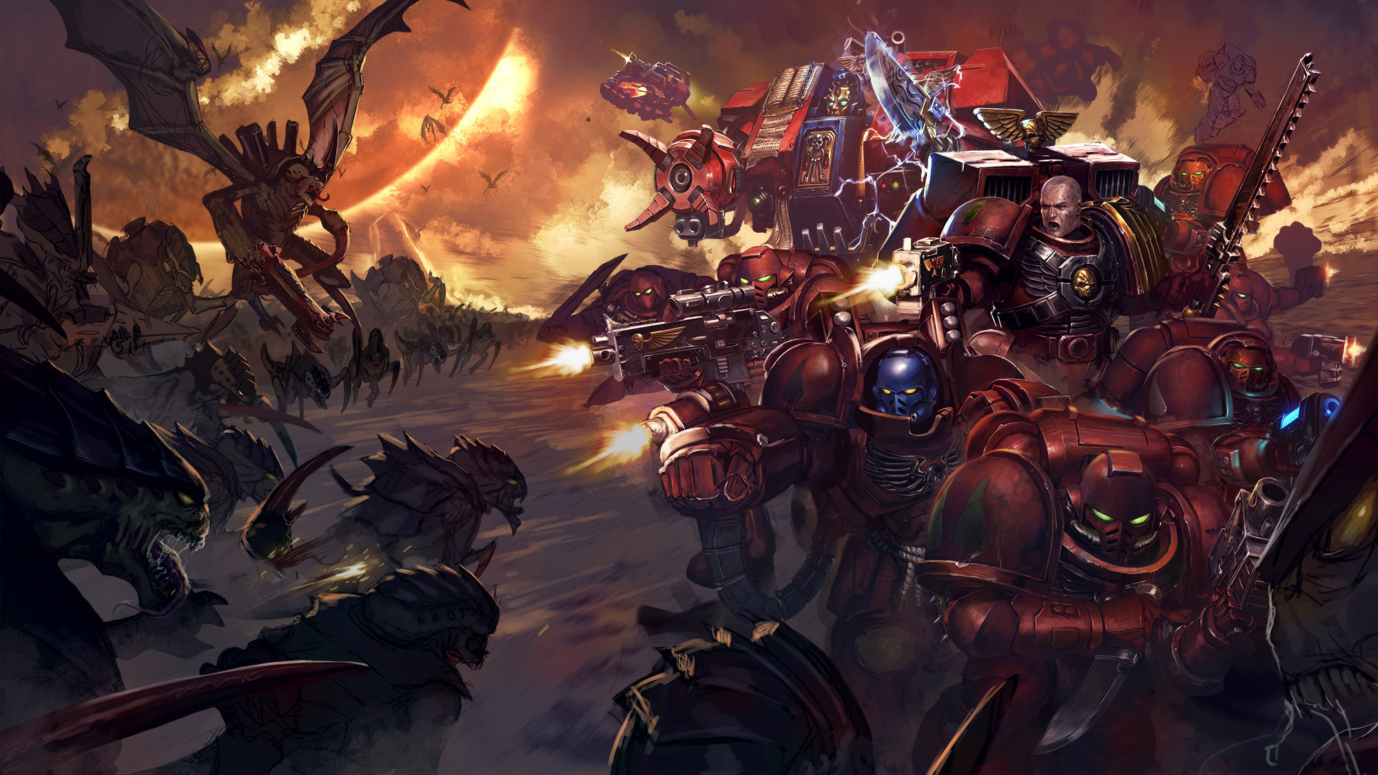 Blood Angels Wallpaper by Isagai on DeviantArt