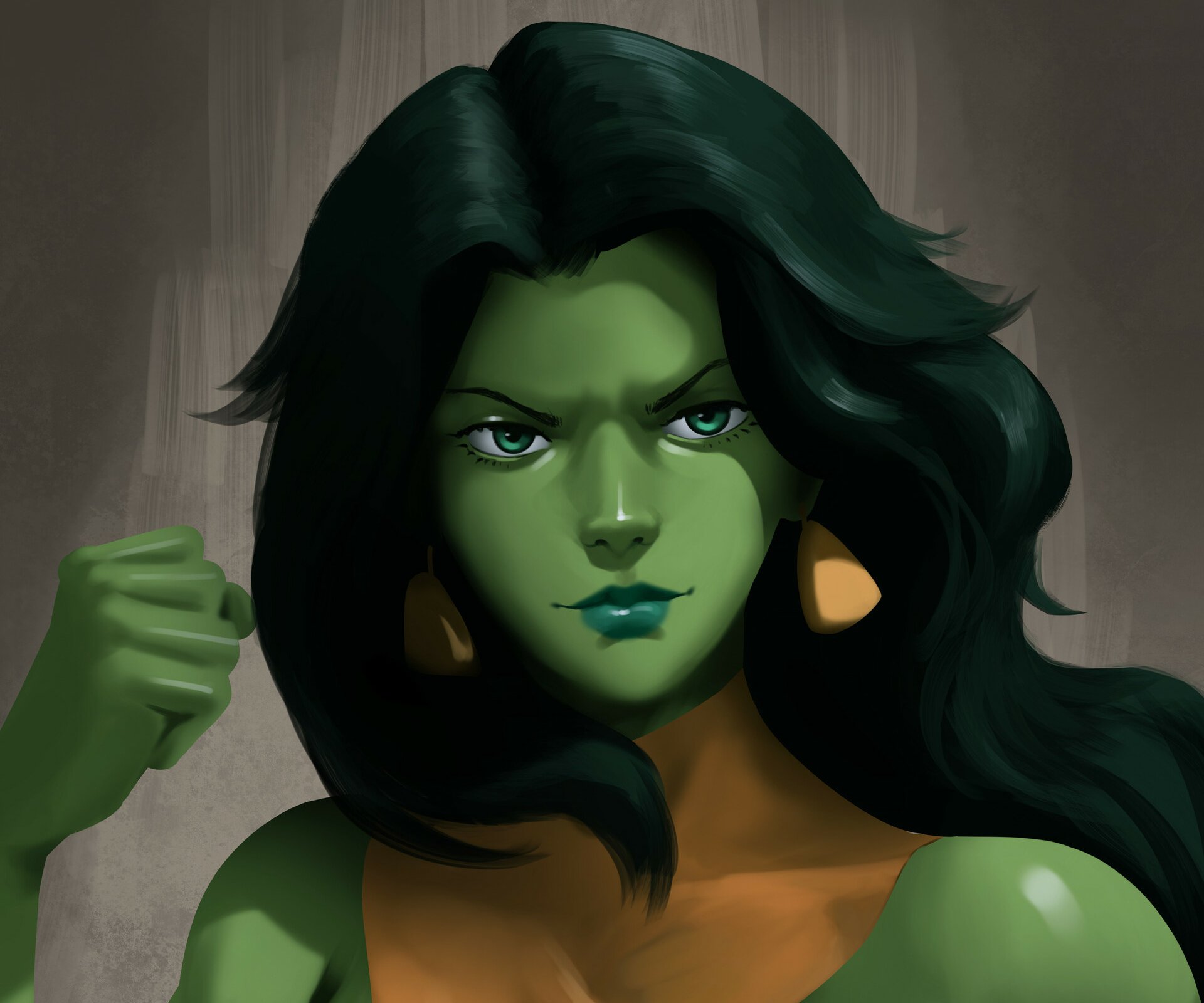 Download Comic She-Hulk HD Wallpaper by Arsynthia