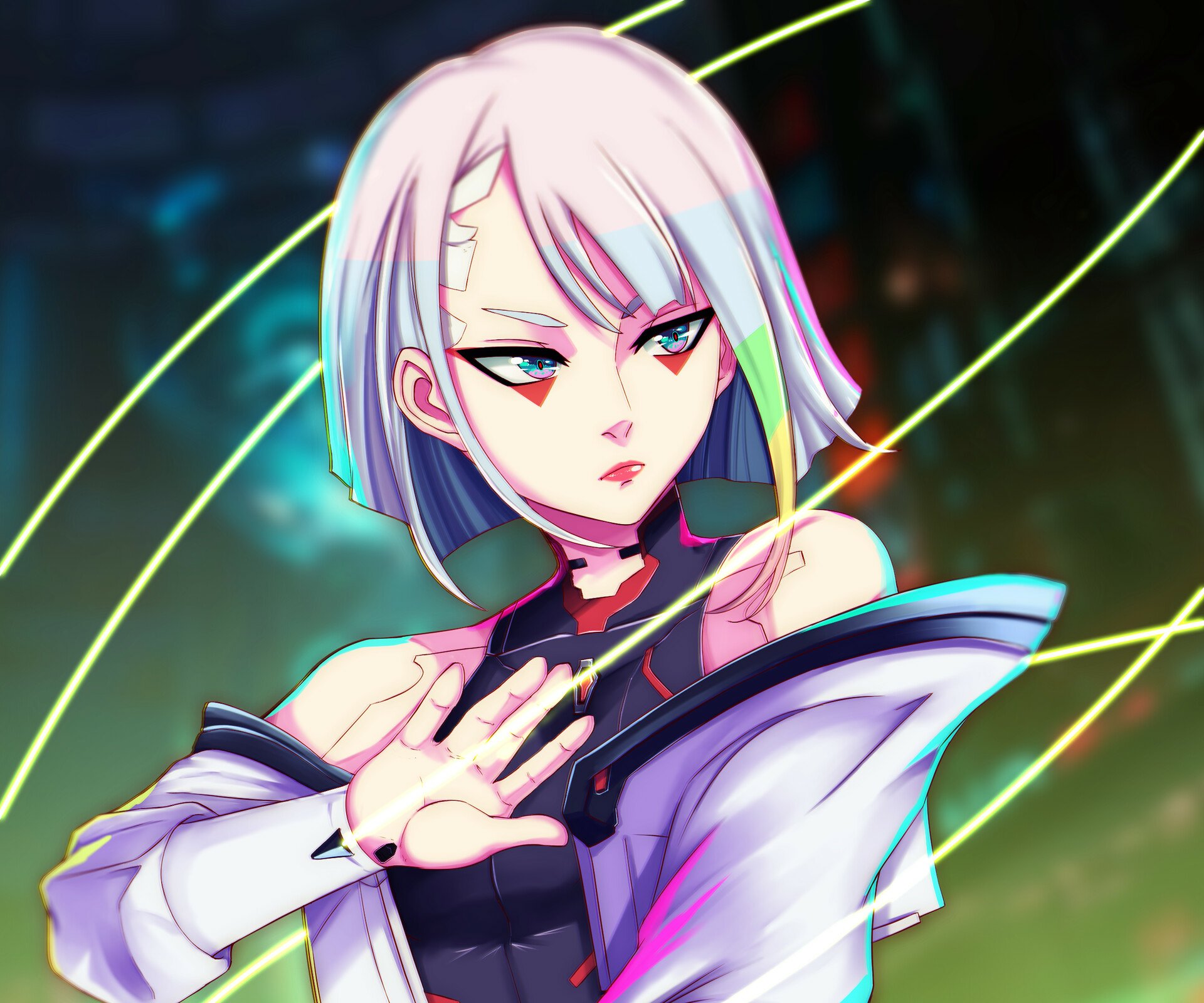 Download Lucy (Cyberpunk: Edgerunners) Anime Cyberpunk: Edgerunners HD Wallpaper by Kevin Manguera