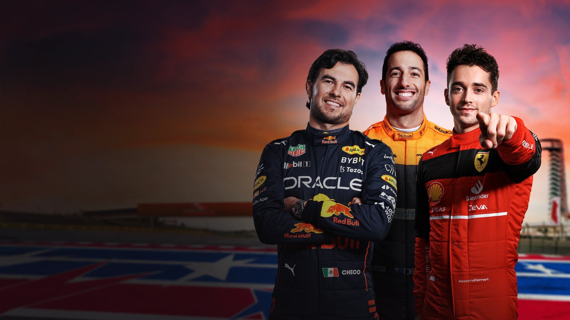 Download Daniel Ricciardo Charles Leclerc Sergio Perez Video Game F1 22 4k Ultra HD Wallpaper