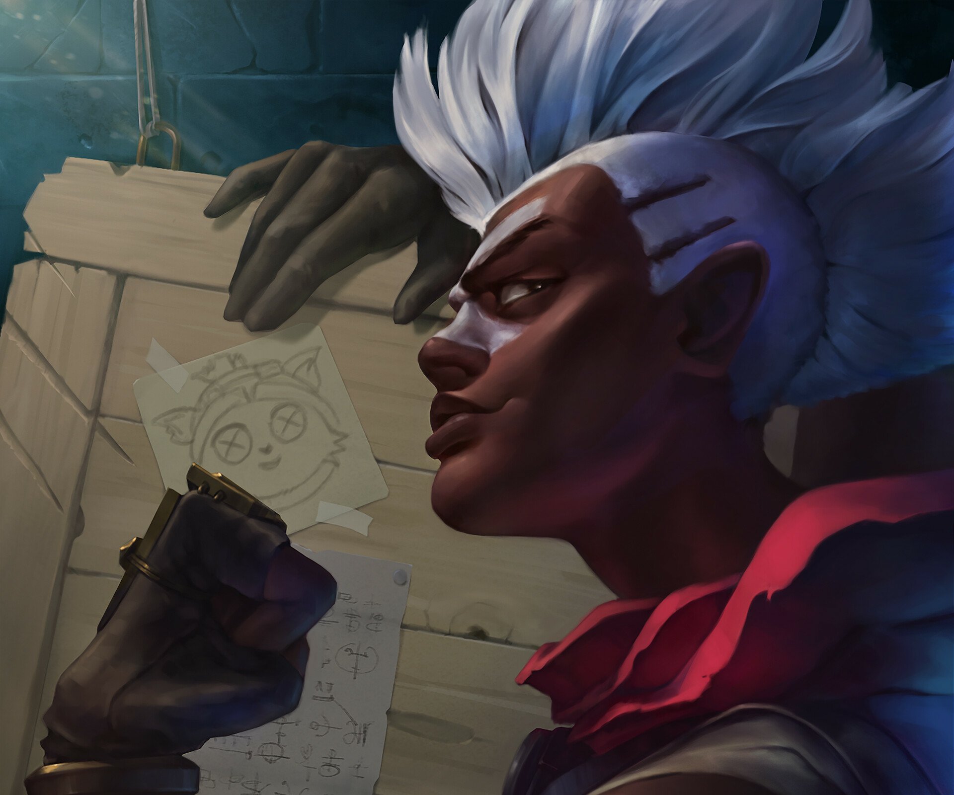 Download Ekko (League Of Legends) Video Game League Of Legends HD Wallpaper by Polina Surygina
