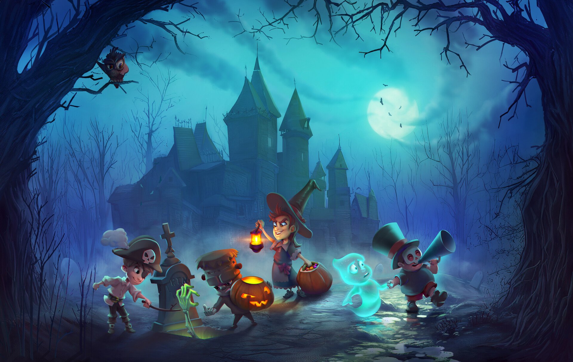 Spooky HD Halloween Wallpaper by Dmitriy Nedvyha