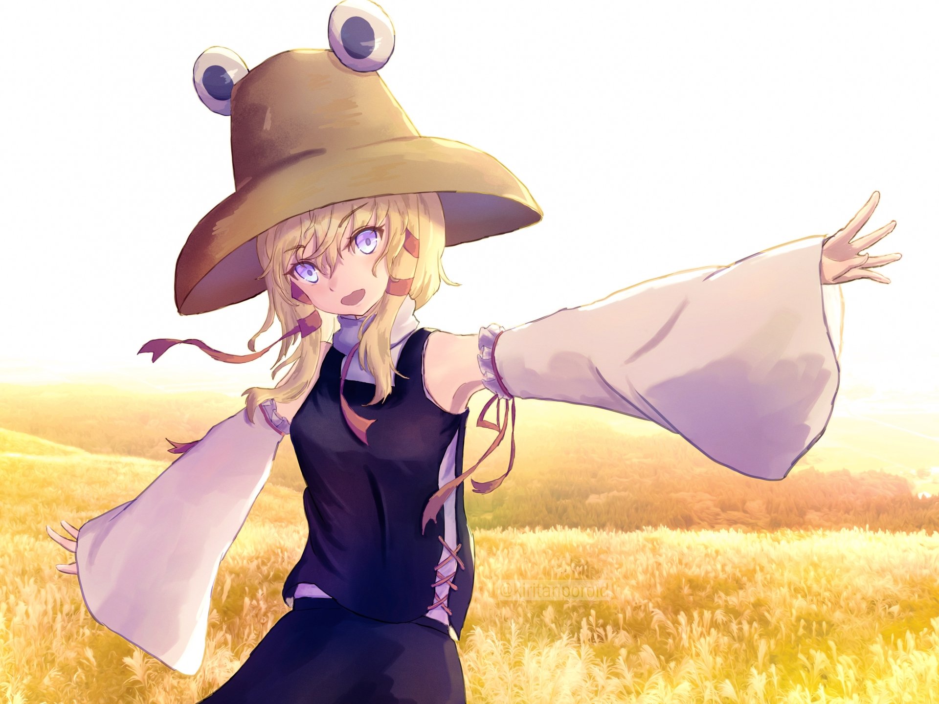 Download Suwako Moriya TV Show Touhou 4k Ultra HD Wallpaper by kiritanpo