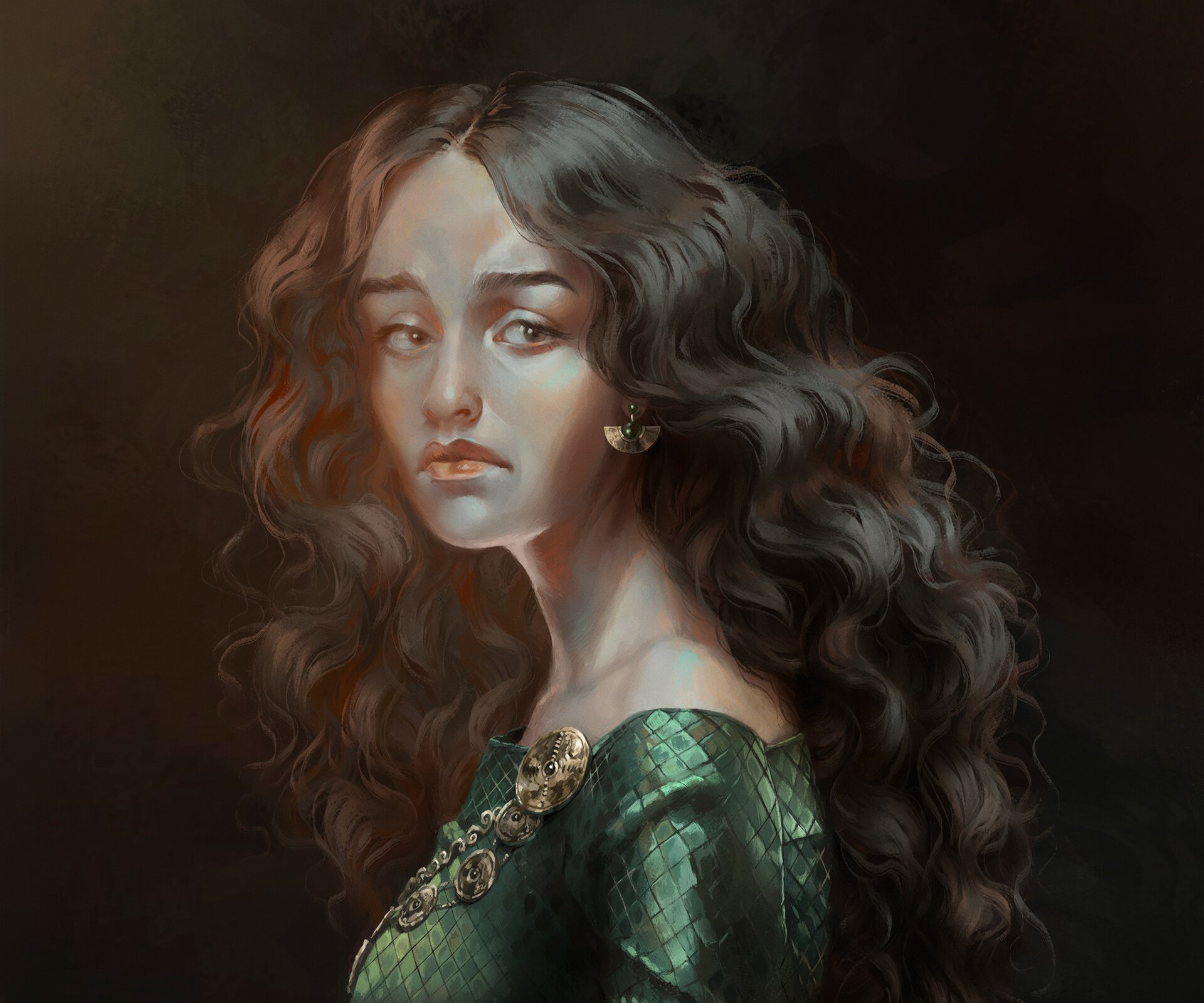 Download Alicent Hightower TV Show House Of The Dragon HD Wallpaper by Pau Mauve