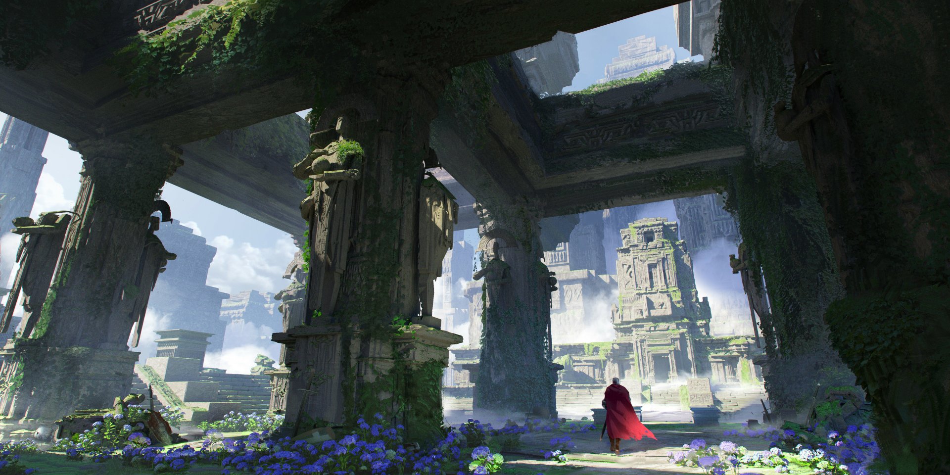 Download Fantasy Ruin HD Wallpaper by Tai Le