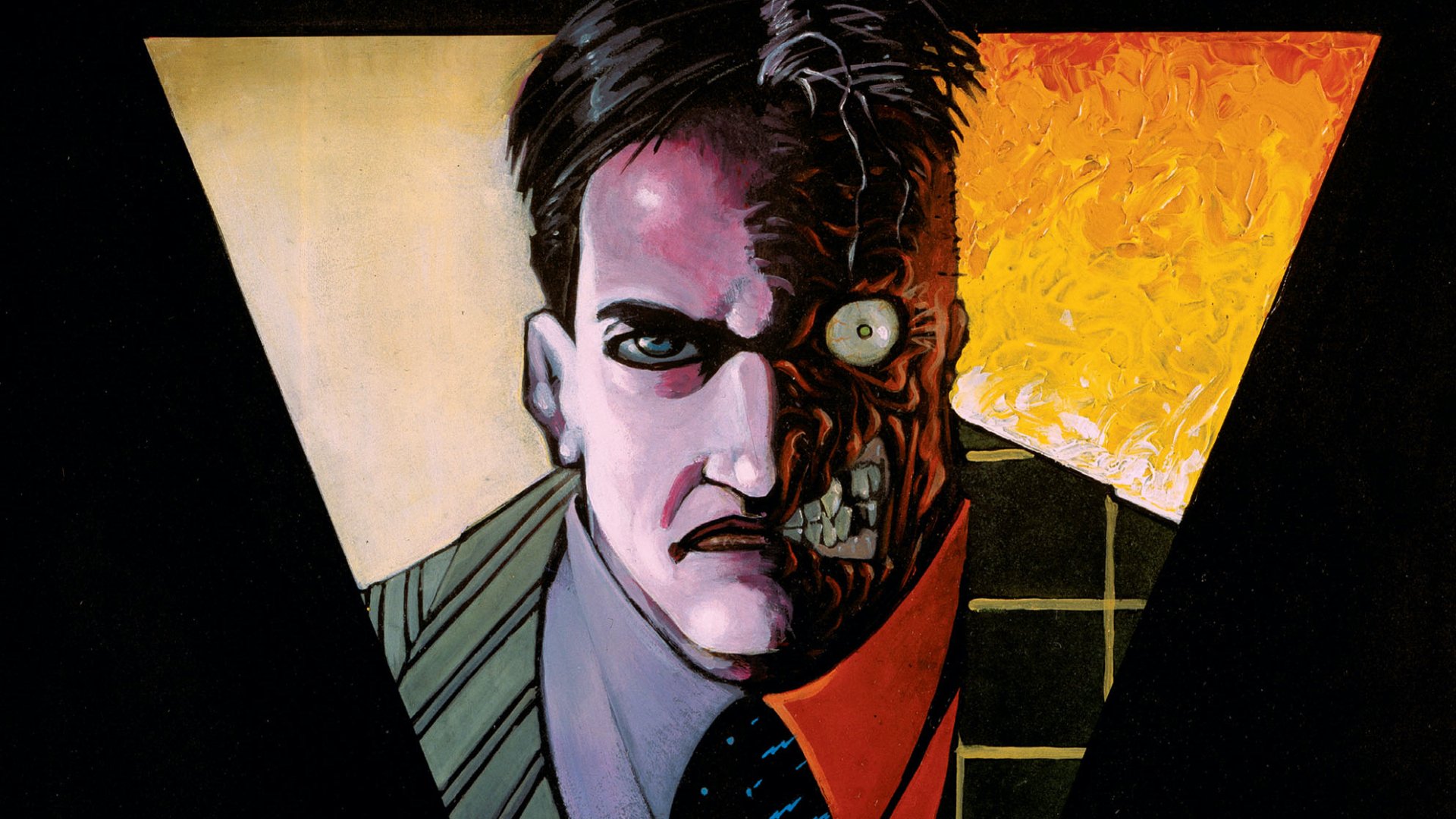 Download Comic Batman: Faces HD Wallpaper by Matt Wagner