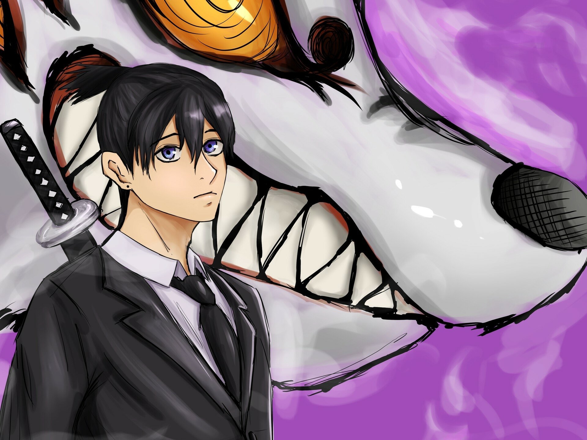 Download Fox Devil (Chainsaw Man) Aki Hayakawa Anime Chainsaw Man HD Wallpaper by mrscunna