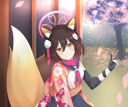 Kuda Izuna video game Blue Archive HD Desktop Wallpaper | Background Image