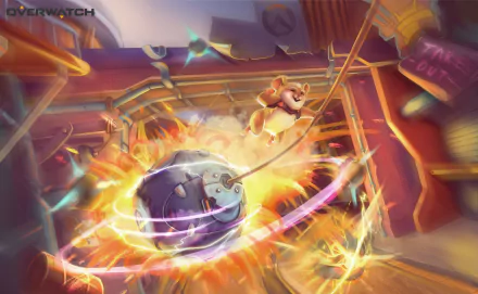 Wrecking Ball (Overwatch) video game Overwatch HD Desktop Wallpaper | Background Image