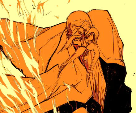 Genryūsai Shigekuni Yamamoto Anime Bleach: Thousand-Year Blood War HD Desktop Wallpaper | Background Image