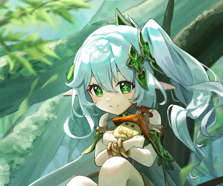 Nahida (Genshin Impact) Aranara video game Genshin Impact HD Desktop Wallpaper | Background Image