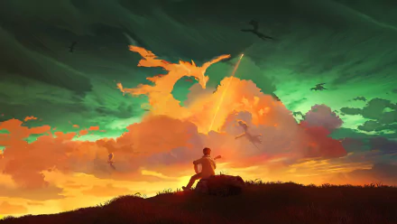  Boy With Guitar And Euphony by t1na