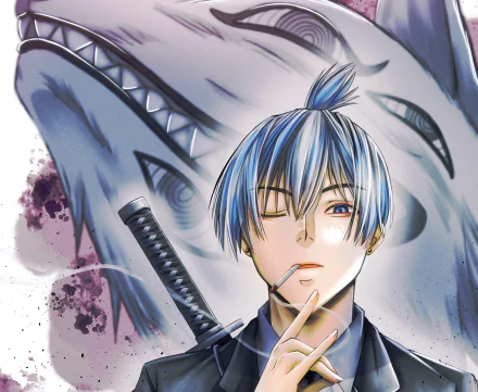 Fox Devil (Chainsaw Man) Aki Hayakawa Anime Chainsaw Man HD Desktop Wallpaper | Background Image