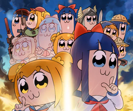 Anime Pop Team Epic HD Desktop Wallpaper | Background Image