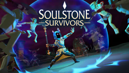 HD wallpaper of Soulstone Survivors game with dynamic character action for desktop background.