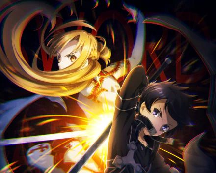 Kirito (Sword Art Online) Asuna Yuuki Anime Sword Art Online Kirito And Asuna HD Desktop Wallpaper | Background Image