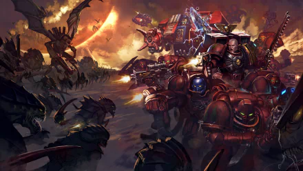 Space Marine video game Warhammer 40k HD Desktop Wallpaper | Background Image