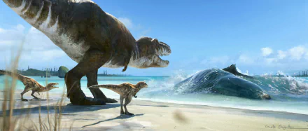  Prehistoric Planet - Trex swimming by Gaëlle Seguillon