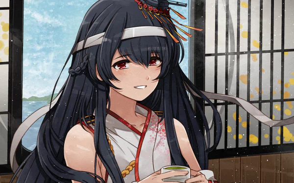 Fusou (Kancolle) Anime Kantai Collection HD Desktop Wallpaper | Background Image