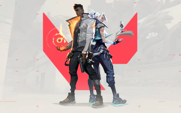 Jett (Valorant) Phoenix (Valorant) video game Valorant HD Desktop Wallpaper | Background Image