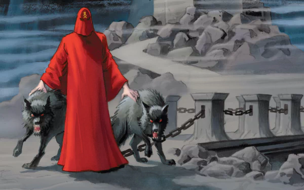 Comic Batman and the Mad Monk HD Desktop Wallpaper | Background Image