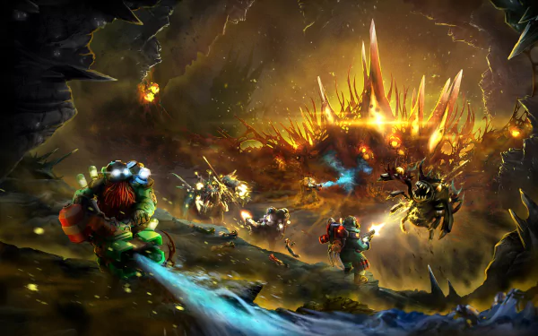 video game Deep Rock Galactic HD Desktop Wallpaper | Background Image
