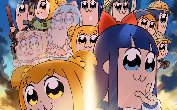 Anime Pop Team Epic HD Desktop Wallpaper | Background Image