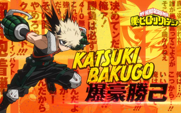 Katsuki Bakugou Anime My Hero Academia HD Desktop Wallpaper | Background Image